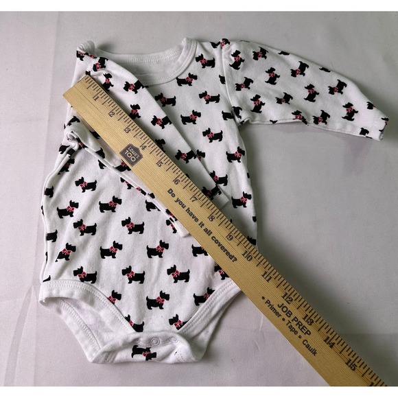 Lot of 3 Rae Dunn Duck Duck Goose HB Baby Bodysuits 3-6 Months Scottie Dog Car - Picture 11 of 16
